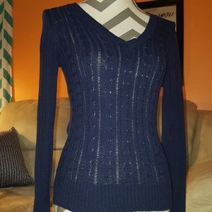 Cable knit sweater